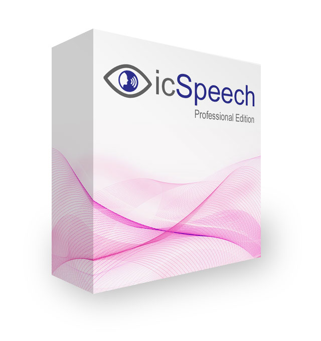 icSpeech Professional Edition box