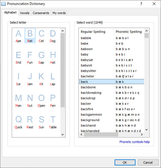 Pronunciation Coach • Windows application